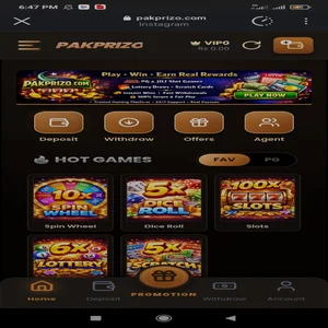 PAKPARIZO Game dashboard
