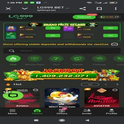 LG999.BET game dashboard screenshoot